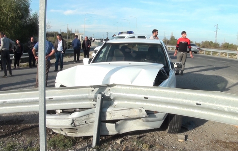 Ucarda yol qəzası baş verib, xəsarət alanlar var VİDEO