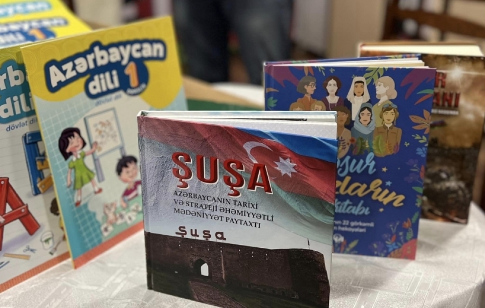İrpendə akademik Zərifə Əliyeva adına “Linqvist” liseyinə Azərbaycan dili fənni üçün dərsliklər verilib VİDEO