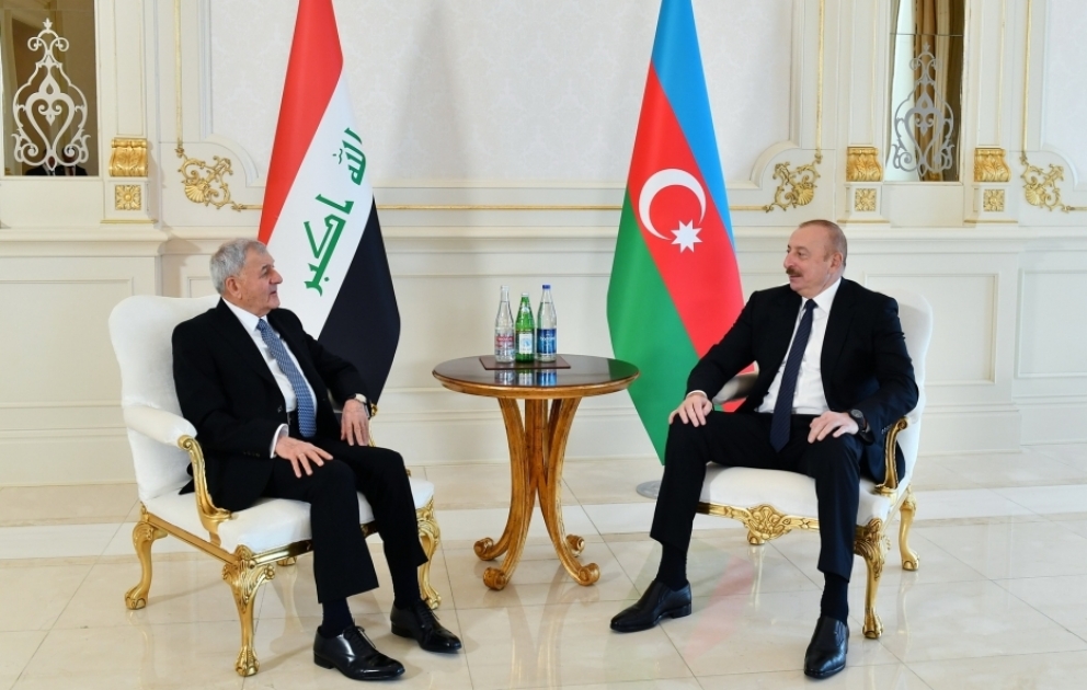 Presidents of Azerbaijan and Iraq held one-on-one meeting VIDEO