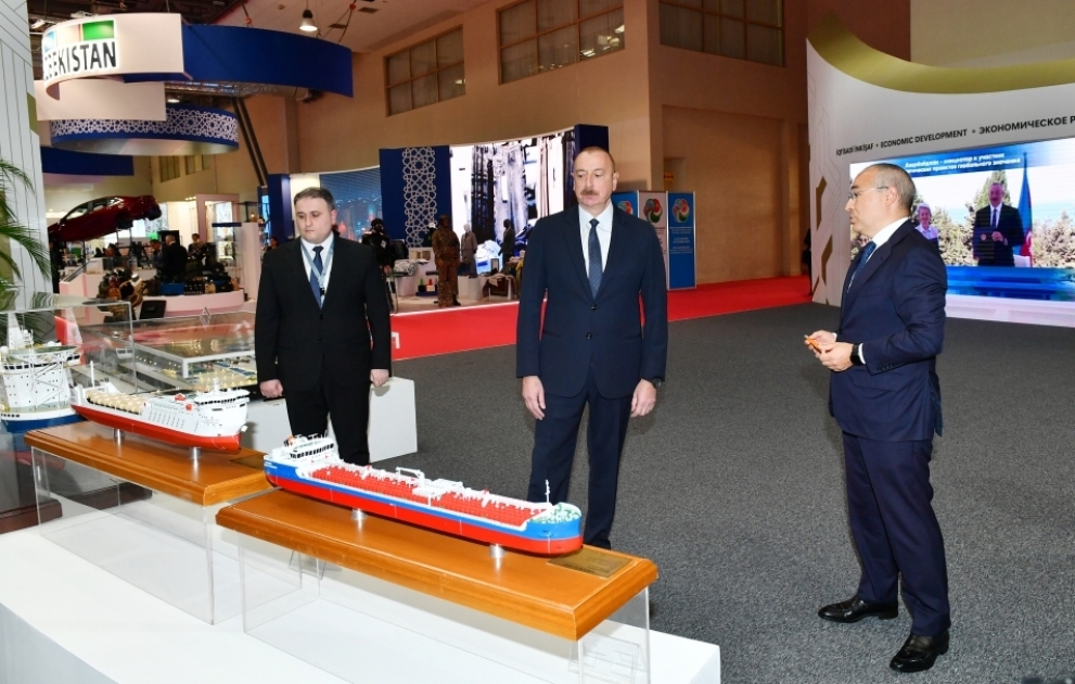 Prezident İlham Əliyev SPECA ölkələrinin sərgisinin açılışında iştirak edib YENİLƏNİB VİDEO