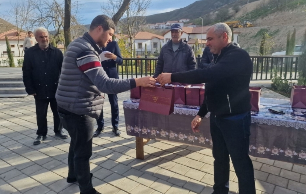 Zabuxda məskunlaşan daha 25 ailəyə evlərinin açarları təqdim olunub  FOTO VİDEO