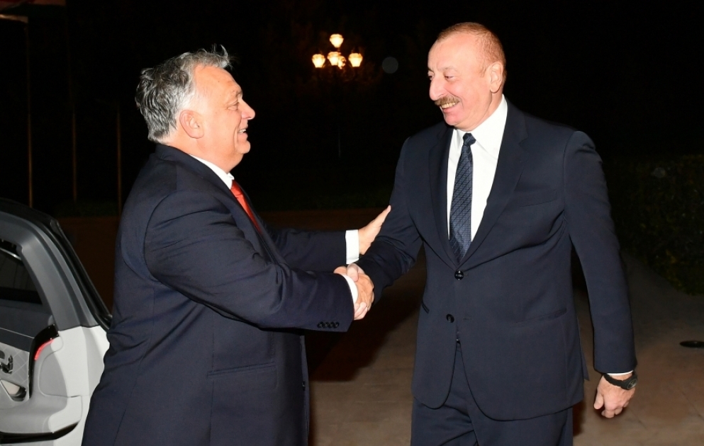 Präsident Ilham Aliyev und Ministerpräsident von Ungarn Viktor Orbán treffen sich in Baku  AKTUALISIERT VIDEO
