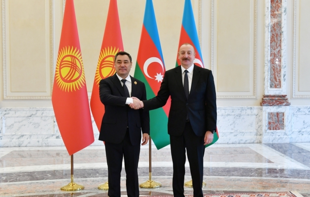Azərbaycan Prezidenti İlham Əliyev Qırğızıstan Prezidenti Sadır Japarov ilə görüşüb  YENİLƏNİB VİDEO