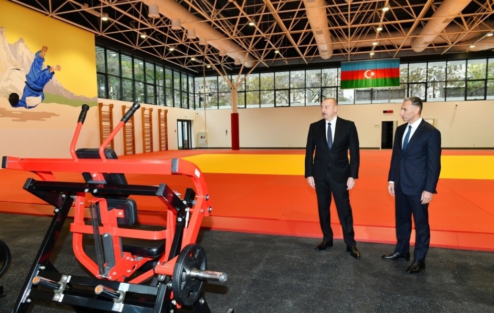 President Ilham Aliyev examined conditions created at Training Center of national judo teams VIDEO