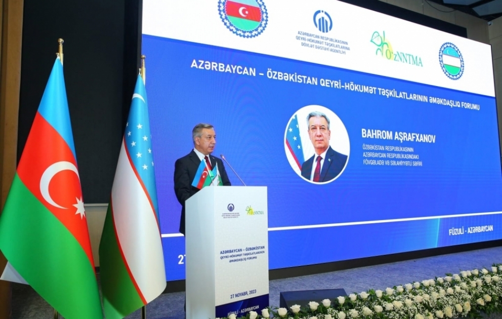 İşğaldan azad edilmiş ərazilərdə ilk dəfə olaraq Azərbaycan və Özbəkistan QHT-lərinin forumu keçirilib YENİLƏNİB VİDEO