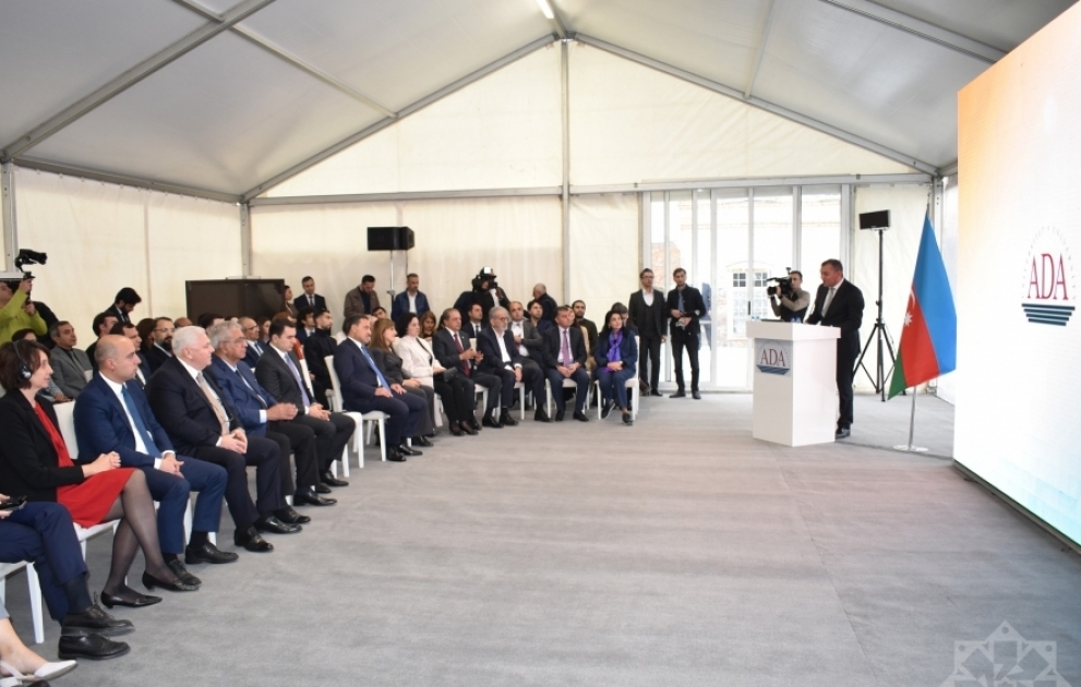 ADA Universiteti Şəkidə Dizayn və memarlıq fakültəsinin açılışını edib VİDEO