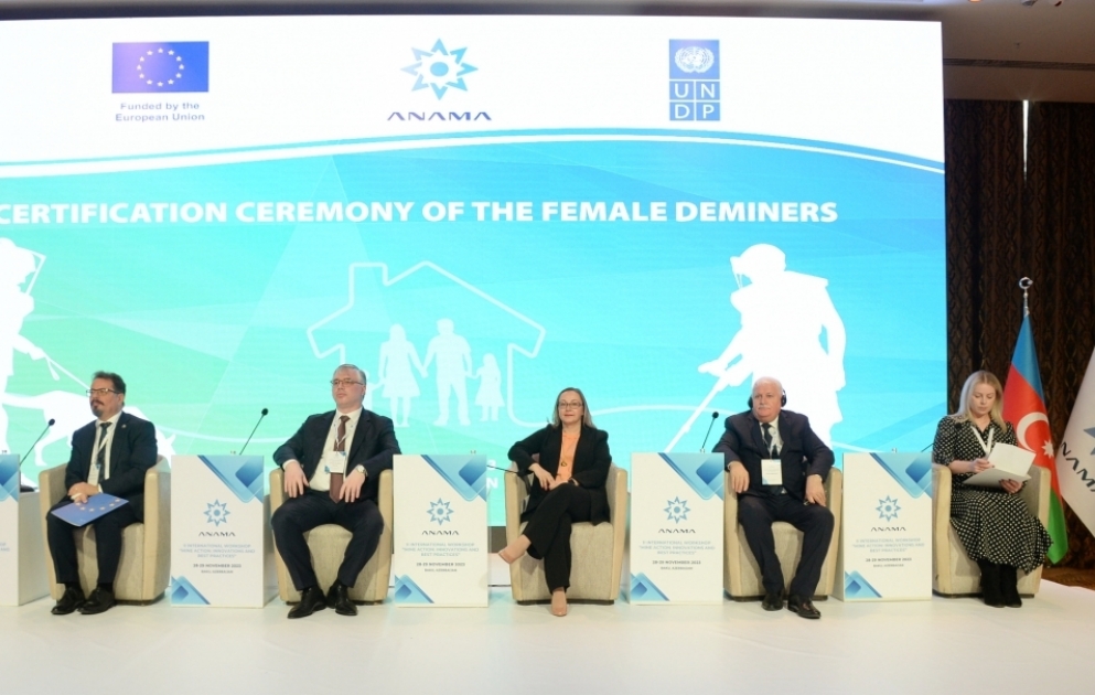 Bakıda “Mina təhlükəsi ilə mübarizə: innovasiyalar və qabaqcıl təcrübələr” mövzusunda beynəlxalq texniki konfrans keçirilir VİDEO