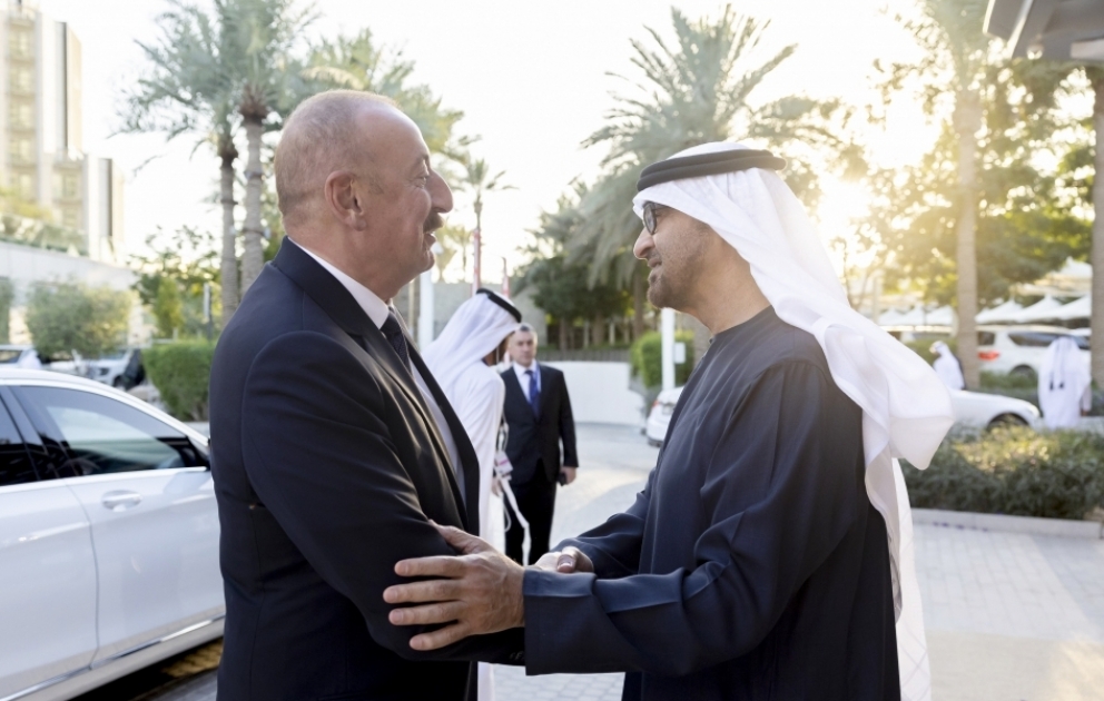 President Ilham Aliyev met with President of United Arab Emirates Sheikh Mohamed bin Zayed Al Nahyan in Dubai VIDEO