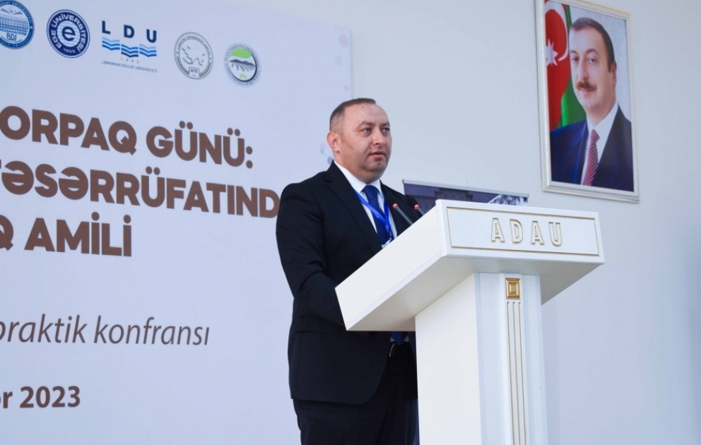 ADAU-nun rektoru: Müasir dövrdə torpaq resursları misli görünməmiş antropogen təsirlərlə üzləşir VİDEO