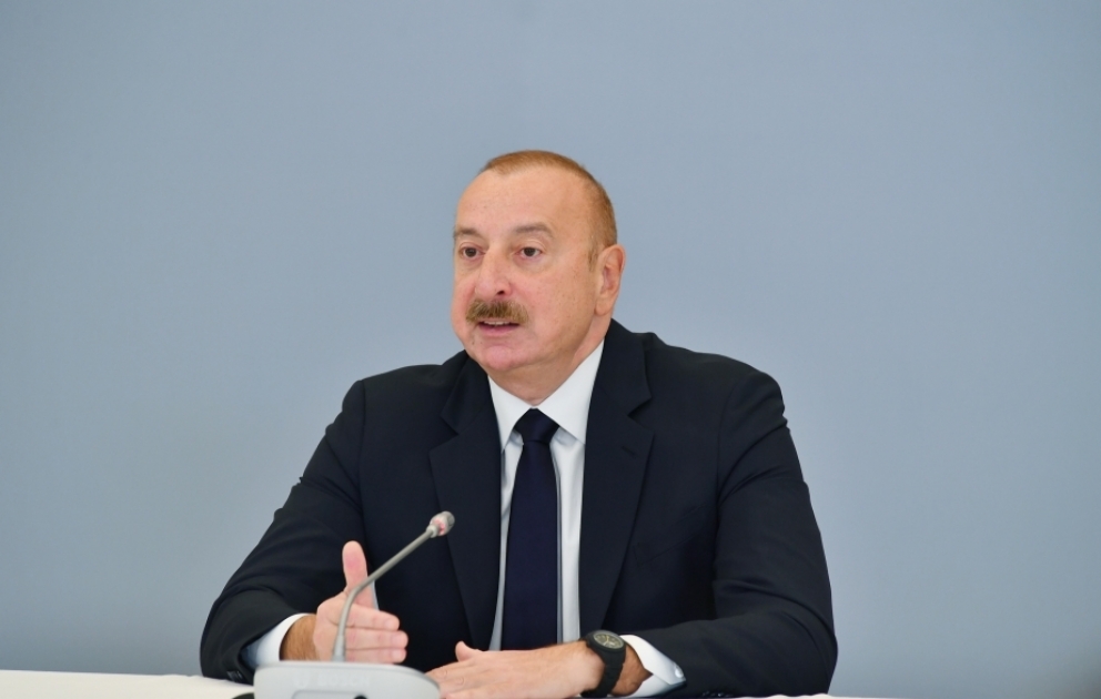 Prezident İlham Əliyev: Suverenliyimizi bərpa edəndə Qarabağda böyük həcmdə çoxsaylı erməni kontingenti var idi VİDEO
