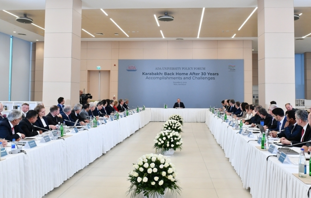 President Ilham Aliyev attended Forum titled "Karabakh: Back Home After 30 Years. Accomplishments and Challenges" VIDEO