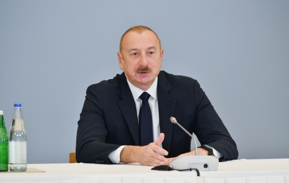 President Ilham Aliyev: When we restored our sovereignty, a large number of Armenian military servicemen was positioned in Karabakh VIDEO