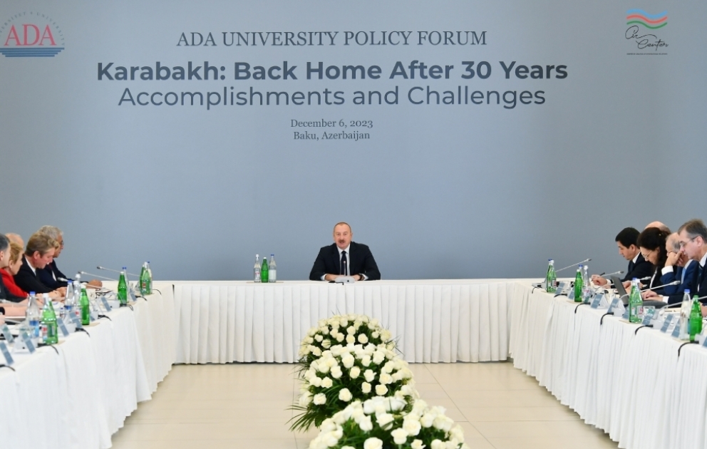 Prezident İlham Əliyev “Qarabağ: 30 ildən sonra evə dönüş. Nailiyyətlər və çətinliklər” Forumunda iştirak edib -  YENİLƏNİB 3 VİDEO