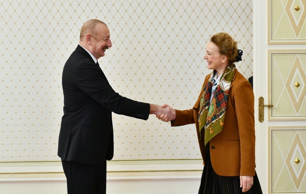 Präsident Ilham Aliyev empfängt Generalsekretärin des Europarates  AKTUALISIERT VIDEO
