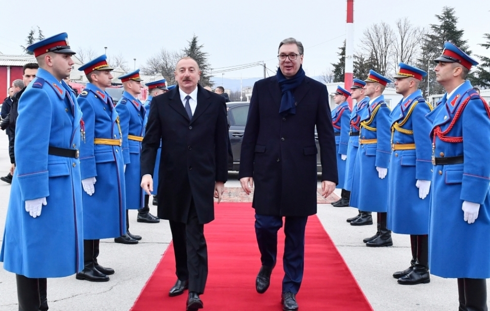 Le président Aliyev termine sa visite de travail en Serbie VIDEO