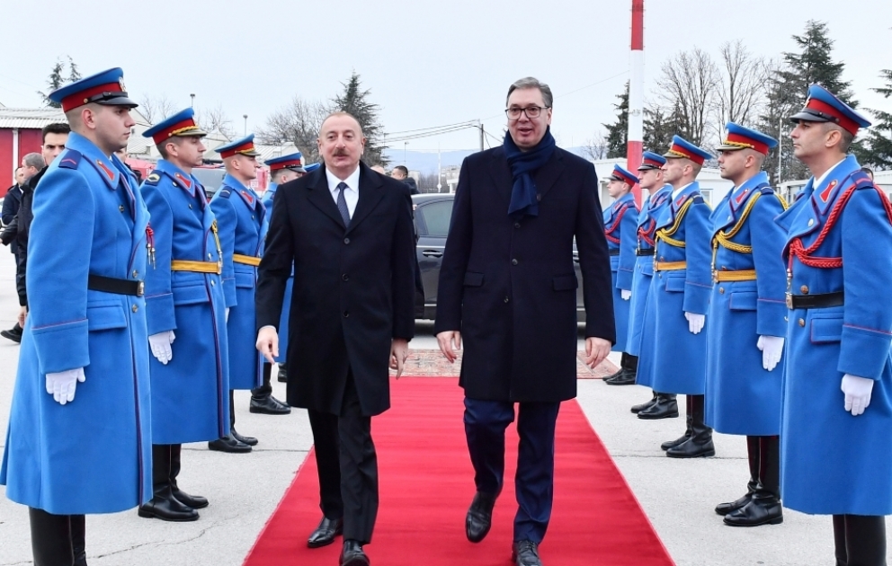 Präsident Ilham Aliyev beendet seinen Besuch in Serbien VIDEO
