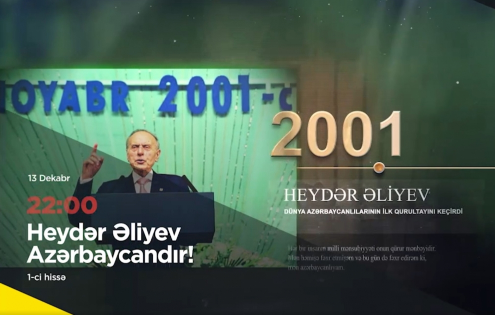 AZƏRTAC-ın “Heydər Əliyev Azərbaycandır!” ikihissəli filmi yenidən İctimai TV-nin ekranında VİDEO