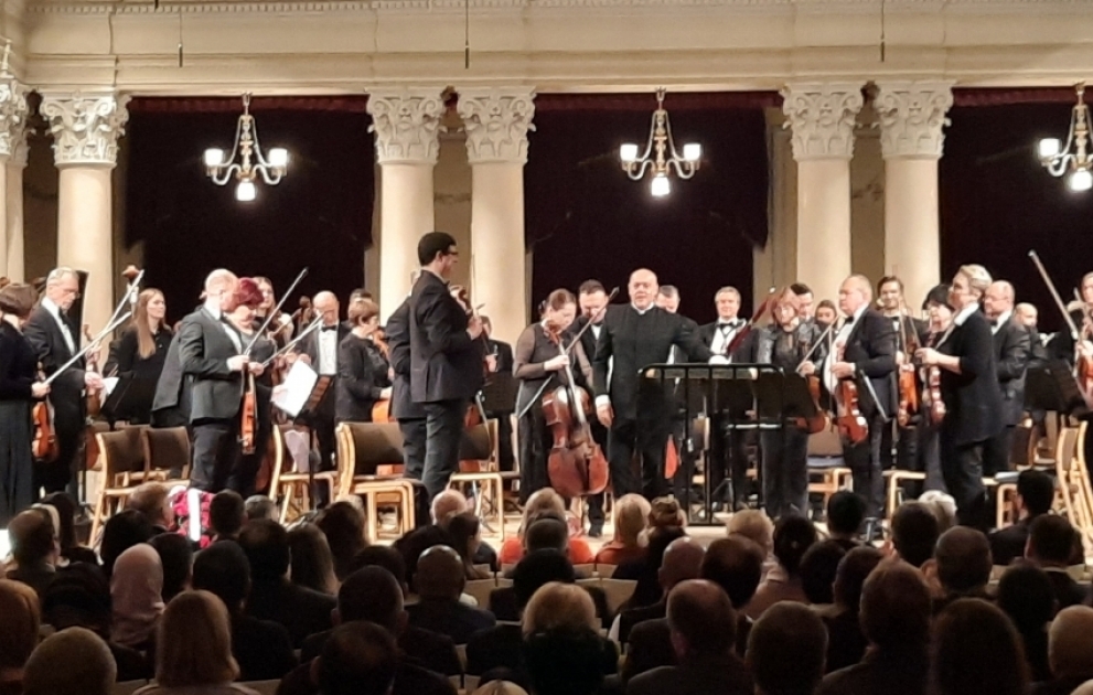 Heydər Əliyevin 100 illik yubileyi ilə bağlı Ukrayna Milli Filarmoniyasında klassik musiqi konserti keçirilib VİDEO
