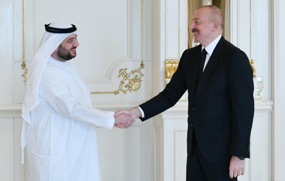 President Ilham Aliyev received UAE Minister of Investment VIDEO