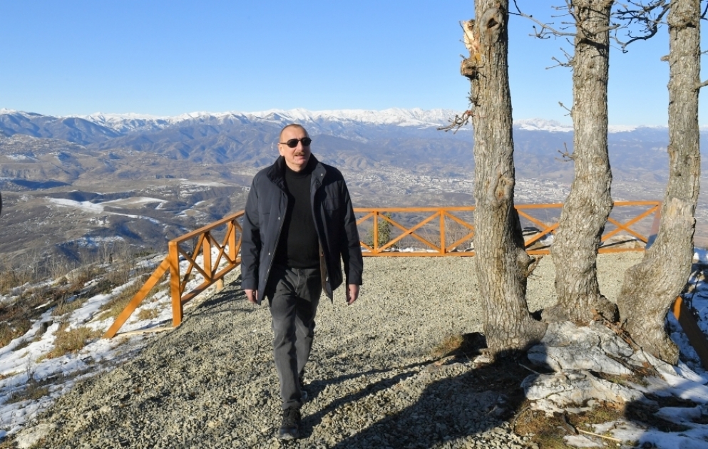 President Ilham Aliyev visited village of Daghdaghan in Khojaly district VIDEO