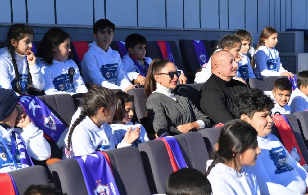 Historischer Tag: FC Qarabag Agdam trifft auf FC MOIK im Khankendi-Stadion  Präsident Ilham Aliyev hält Rede vor dem Spiel VIDEO