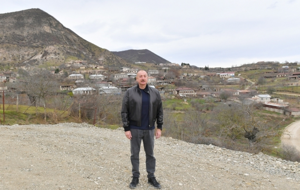 Prezident İlham Əliyev Xocalı rayonunun Pircamal kəndində olub YENİLƏNİB VİDEO
