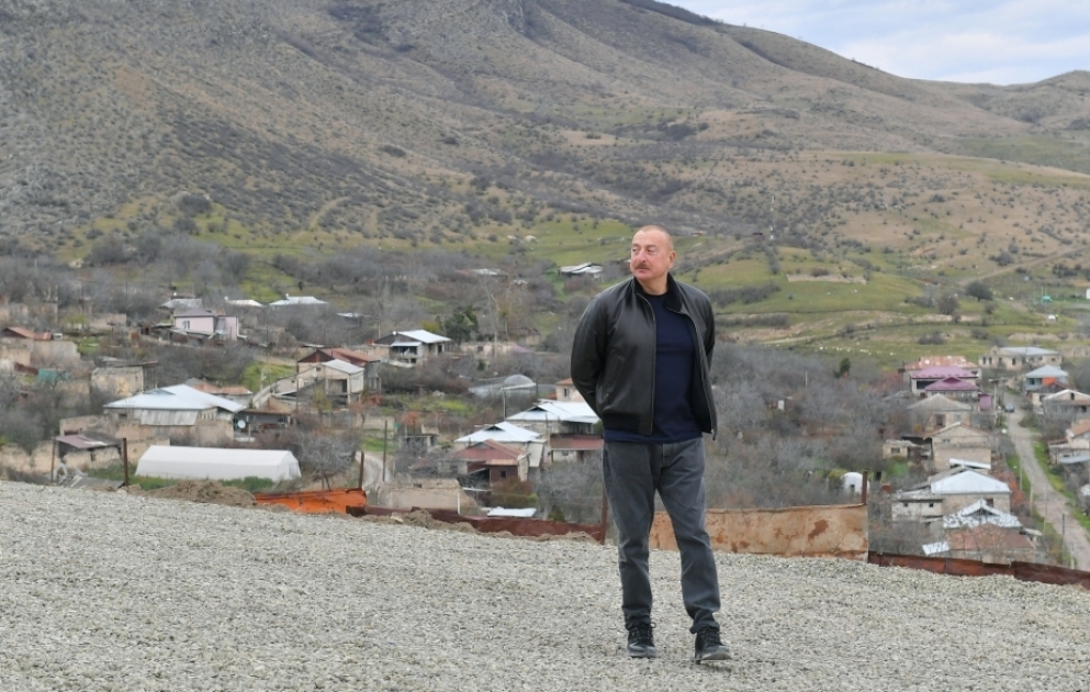 Prezident İlham Əliyev Xocalı rayonunun Pirlər kəndində olub YENİLƏNİB VİDEO