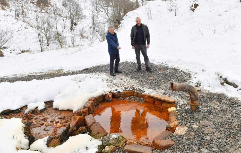 President Ilham Aliyev visited Turshsu Spring in Shusha district VIDEO