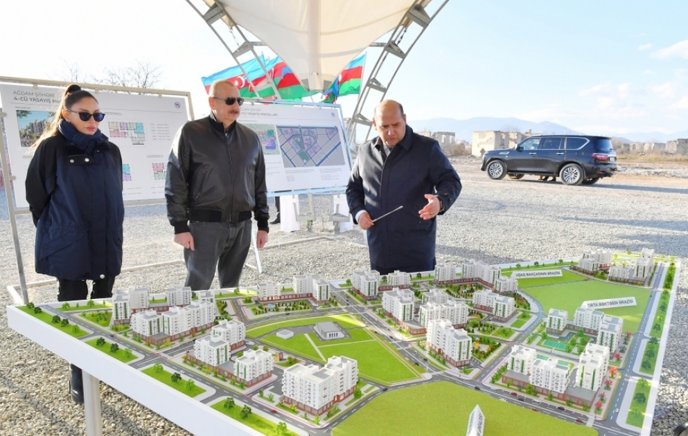 Aghdam : la première pierre du quatrième complexe résidentiel a été posée VIDEO