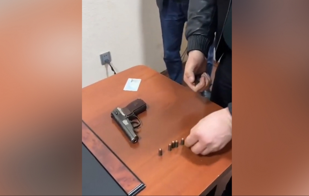 Bakıda daha bir silahlı şəxs saxlanılıb VİDEO