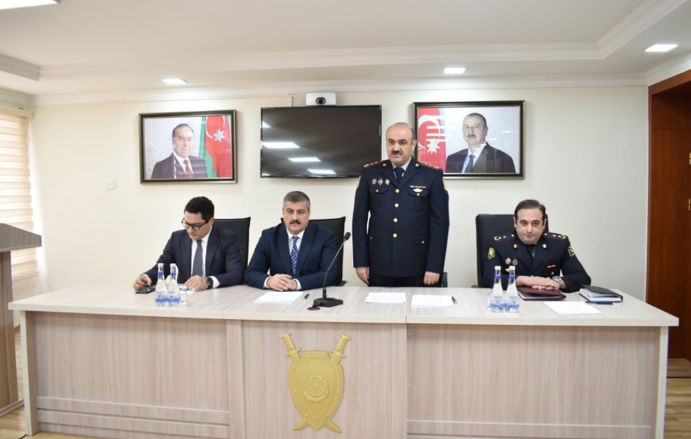 Şəkidə keçirilən seminar-müşavirədə prezident seçkilərində polisin xidməti fəaliyyətinə dair məsələlər müzakirə olunub  VİDEO