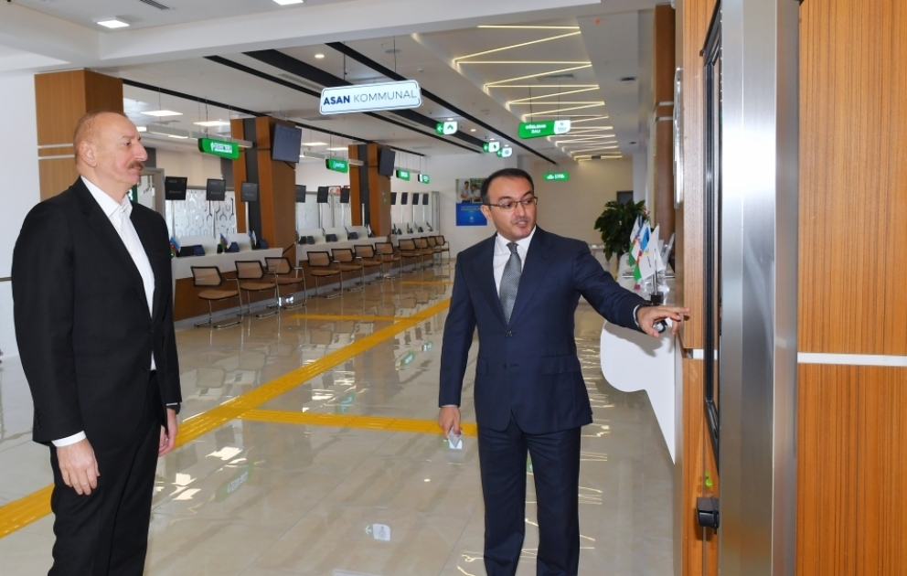 Prezident İlham Əliyev Lənkəran regional “ASAN xidmət” mərkəzinin açılışını edib  YENİLƏNİB VİDEO