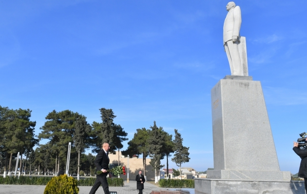 Déplacement du président de la République dans la région de Neftchala MIS A JOUR VIDEO