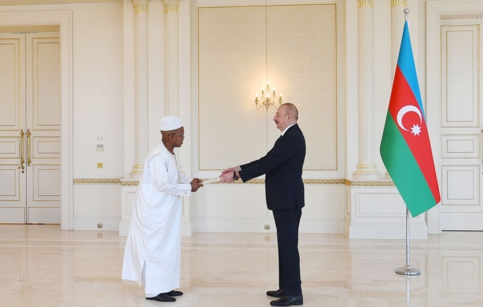 President of Azerbaijan Ilham Aliyev received credentials of incoming ambassador of Sierra Leone  VIDEO