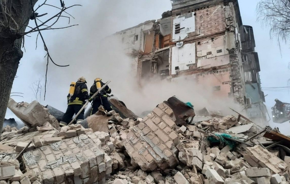 Ukraynaya raket hücumu nəticəsində azı 5 nəfər ölüb VİDEO