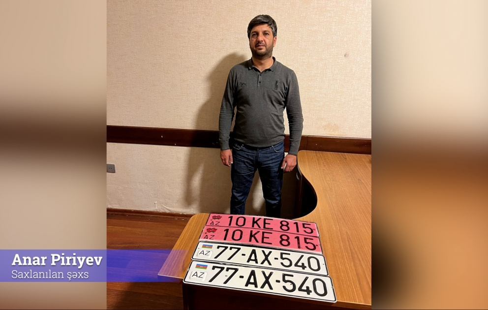 Saxta dövlət qeydiyyat nişanı ilə avtoxuliqanlıq edən sürücü həbs olunub VİDEO