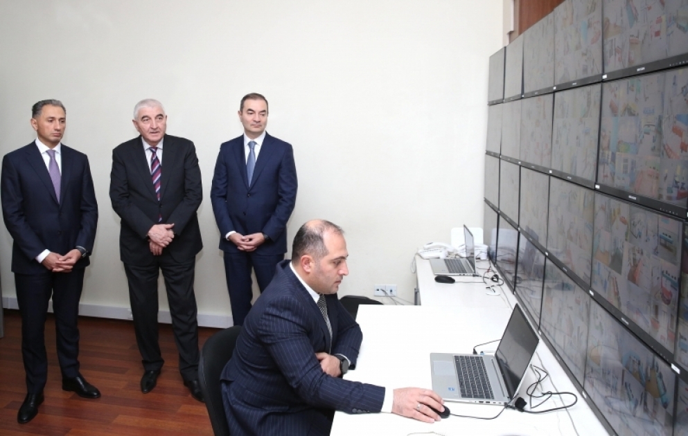 Prezident seçkiləri ilə əlaqədar veb-kameralara texniki nəzarət mərkəzinə baxış keçirilib VİDEO