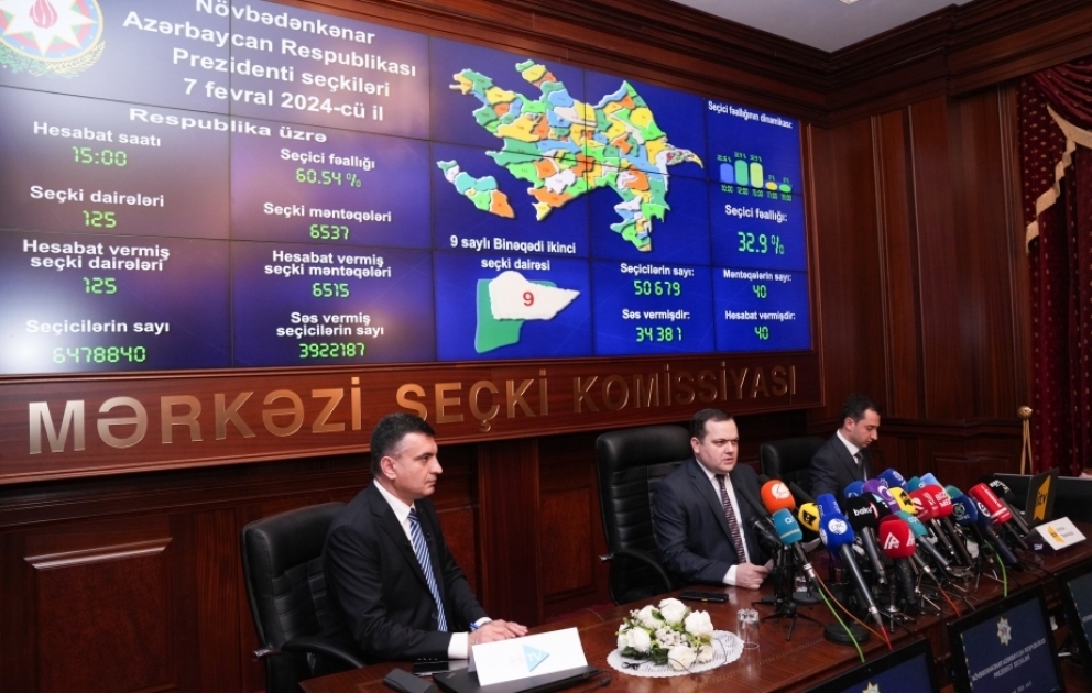 Prezident seçkiləri: Saat 15:00-a olan məlumata görə, seçicilərin 60 faizdən çoxu səs verib VİDEO