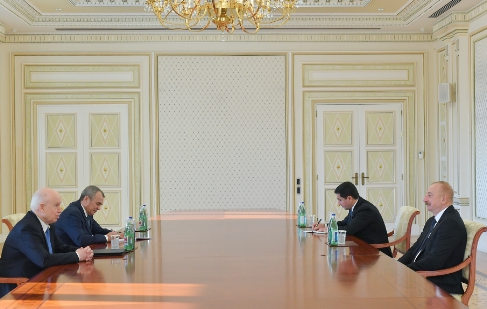 Präsident Ilham Aliyev empfängt GUS-Generalsekretär VIDEO