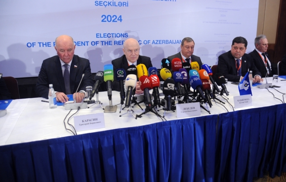 Sergey Lebedev: Seçki prosesi Azərbaycan qanunvericiliyinin tələblərinə tam uyğun şəkildə aparılıb VİDEO