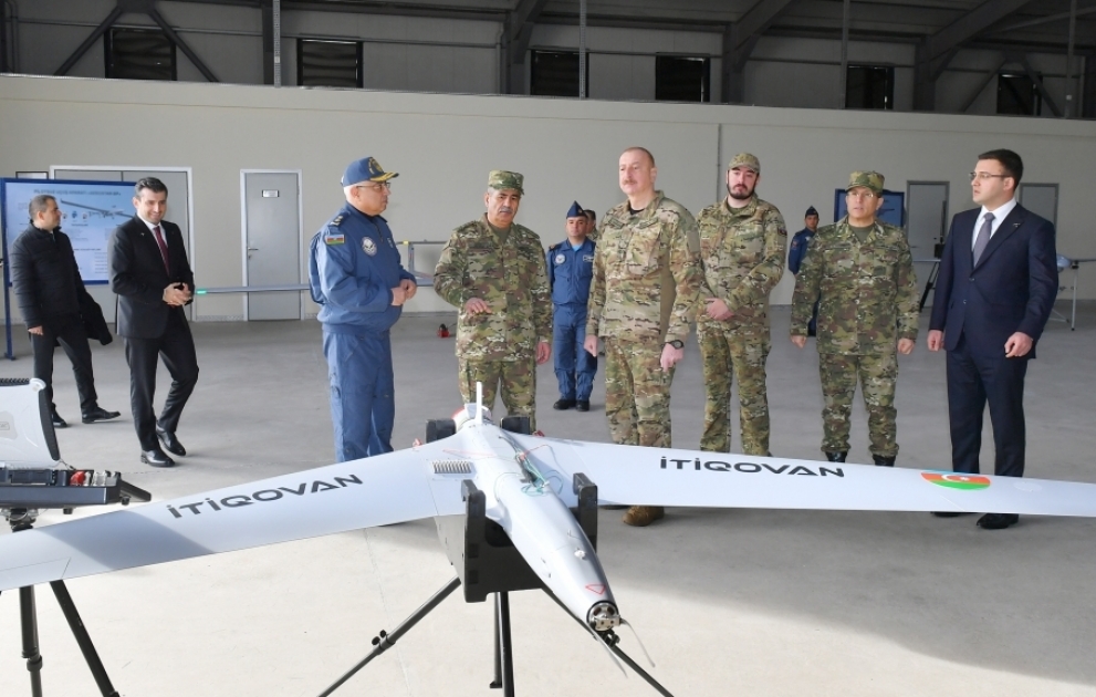 President Ilham Aliyev and his son Heydar Aliyev visited Air Force military facilities VIDEO