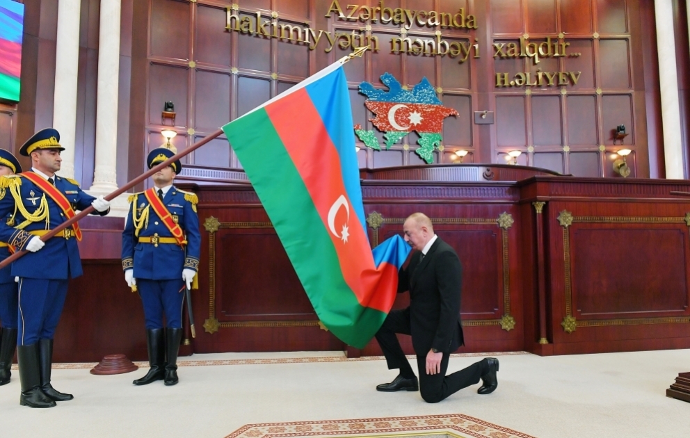 Inauguration ceremony of President of Azerbaijan Ilham Aliyev was held  The head of state made a speech at the ceremony VIDEO