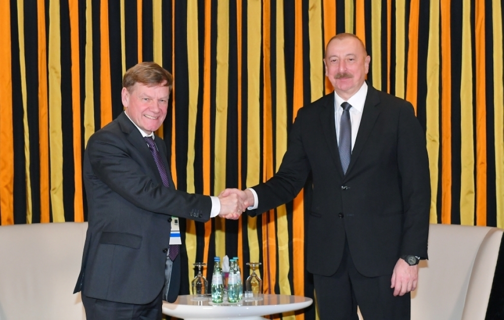 Aserbaidschans Präsident Ilham Aliyev traf in München den Vorsitzenden der Deutsch-Südkaukasus-Fraktion des Deutschen Bundestages VIDEO