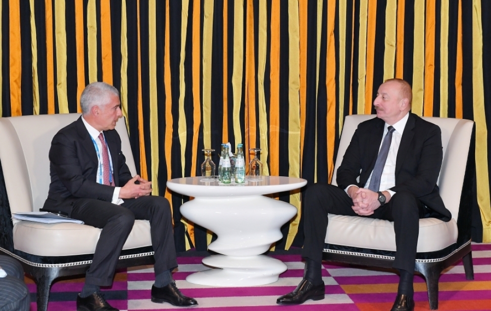 President of Azerbaijan Ilham Aliyev met with Co-General Manager of Leonardo S.p.A in Munich VIDEO