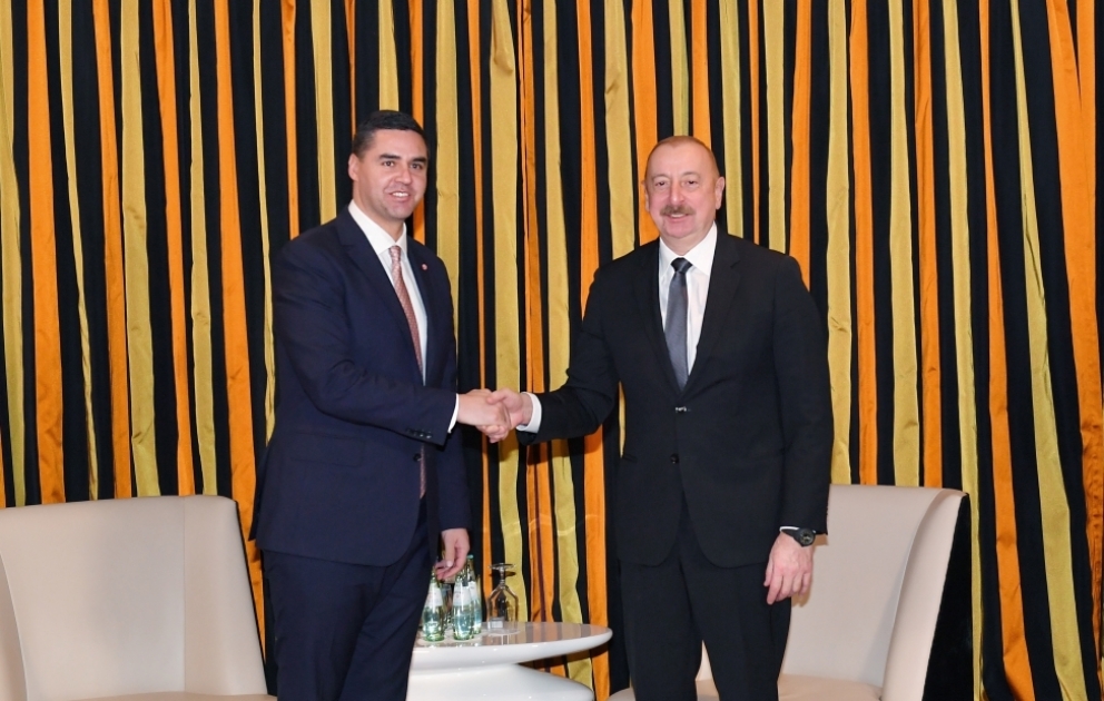 Rencontre du président azerbaïdjanais Ilham Aliyev avec le président en exercice de l'OSCE Ian Borg à Munich  MIS A JOUR  VIDEO