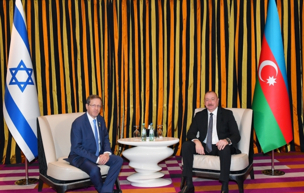 President of Azerbaijan Ilham Aliyev met with President of Israel Isaac Herzog in Munich VIDEO