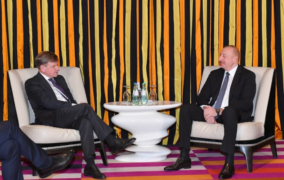President of Azerbaijan Ilham Aliyev met with Chairman of Bundestag`s Parliamentary Friendship Group for Relations with States of Southern Caucasus in Munich VIDEO