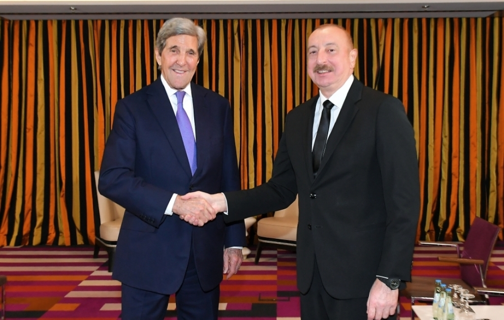 President of Azerbaijan Ilham Aliyev met with U.S. Special Presidential Envoy for Climate in Munich VIDEO