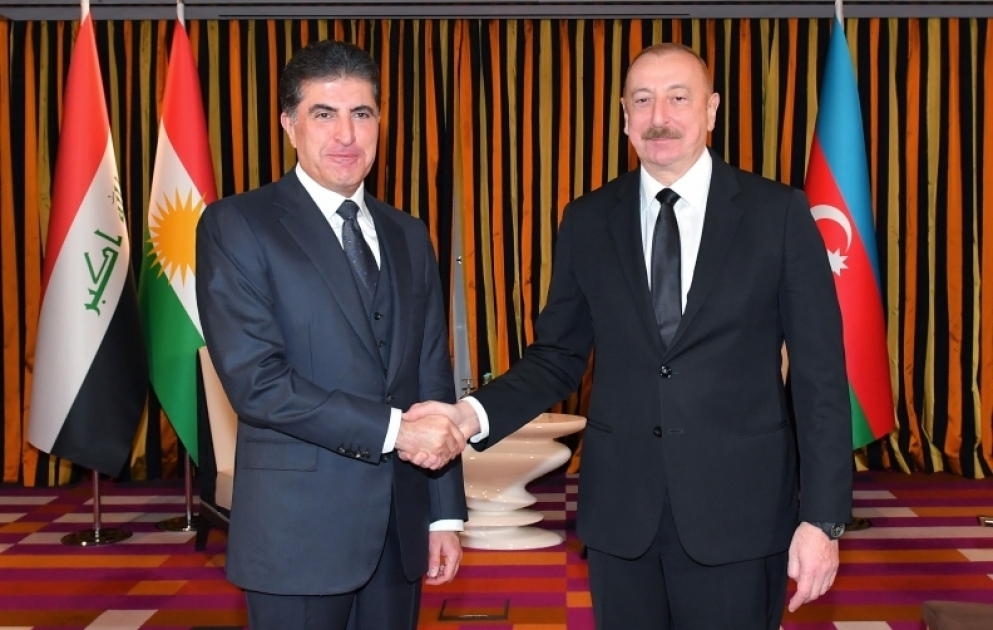 Münxendə Azərbaycan Prezidenti ilə İraq Kürdüstan Regionunun Başçısının görüşü olub  YENİLƏNİB VİDEO