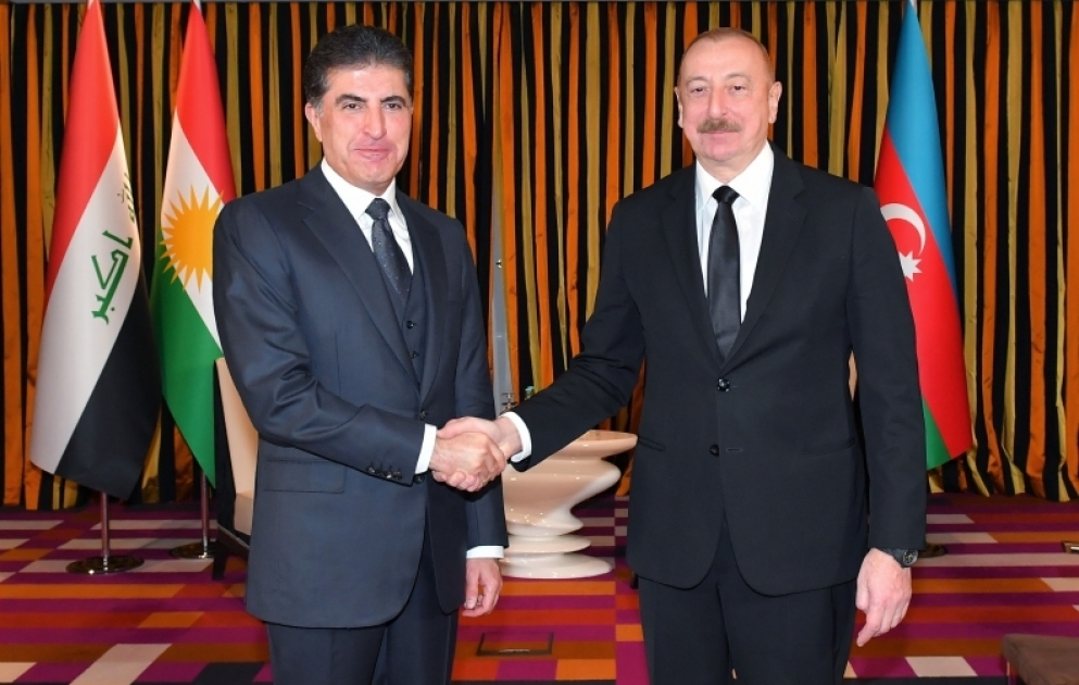 Präsident Ilham Aliyev trifft mit Oberhaupt der Region Kurdistan-Irak AKTUALISIERT VIDEO